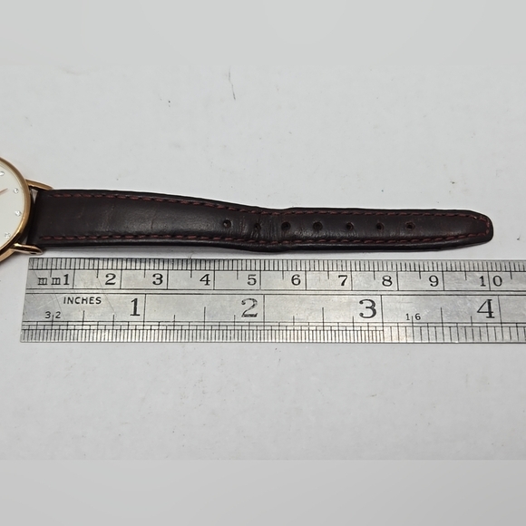 Womens Daniel Wellington Classic Watch Rose Gold Tone Leather Band New Battery - Picture 7 of 11